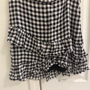 Lost + Wander Asymmetrical Gingham Skirt